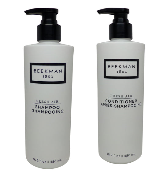 Beekman 1802 Fresh Air Shampoo & Conditioner Set 16.2oz Pump Bottles