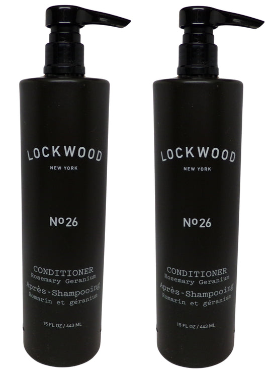 Lockwood New York No. 26 Rosemary Geranium Conditioner Lot of Two (15oz)