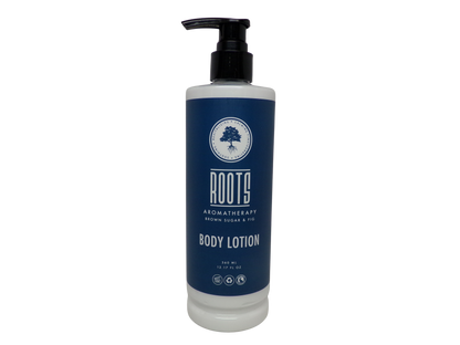 Roots Aromatherapy Brown Sugar & Fig Body Lotion Lot of two 12.17oz Bottles