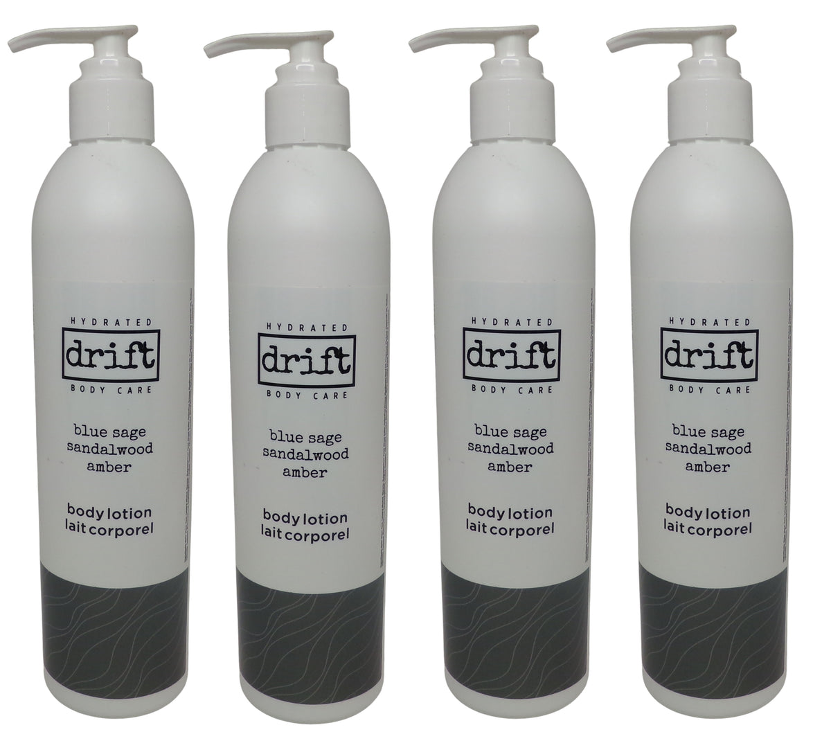 Drift Blue Sage Sandalwood & Amber Lotion (12oz) lot of 4. Total of 48oz