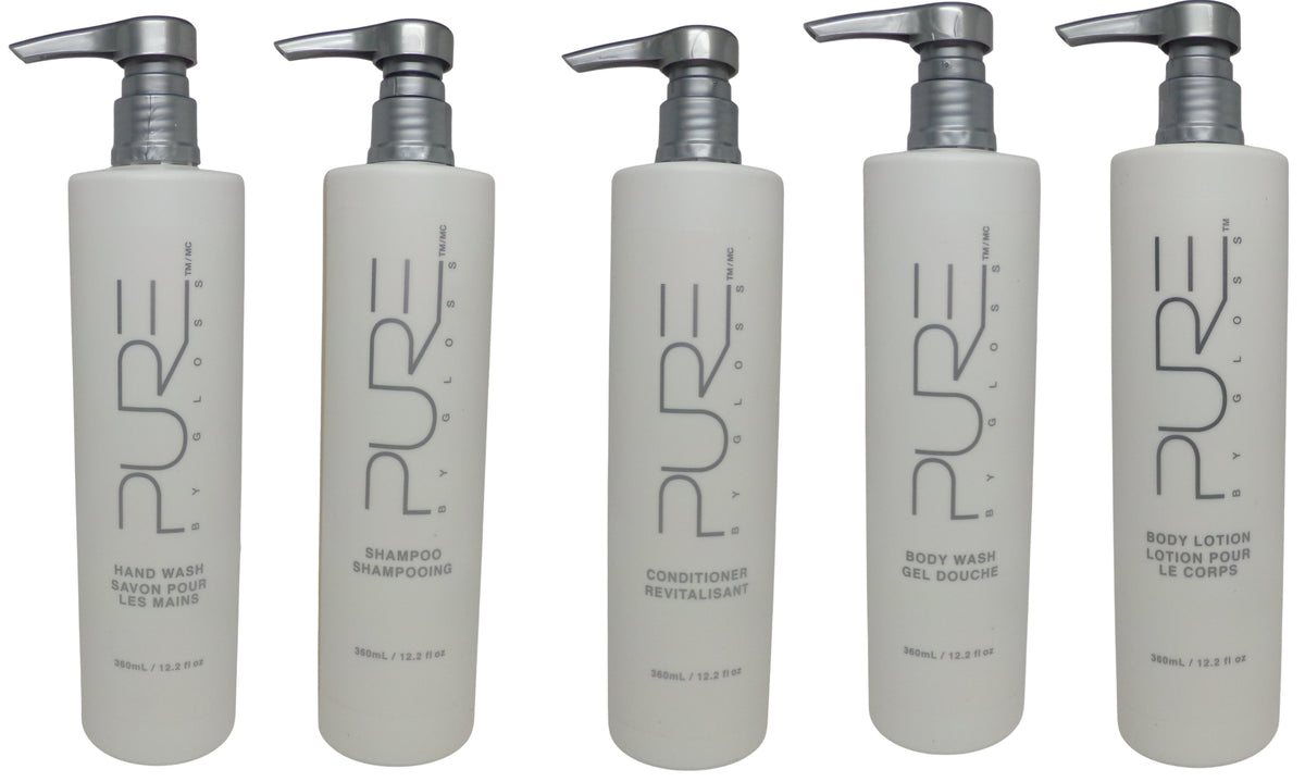PURE by Gloss Bath Collection Lot of Five each at 12.2oz Bottles