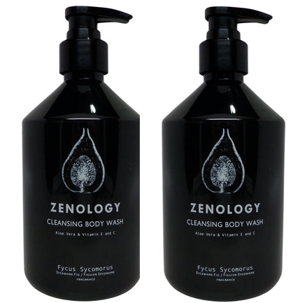 Zenology Fycus Sycomorus Cleansing Body Wash Lot of Two 16.9oz Bottles