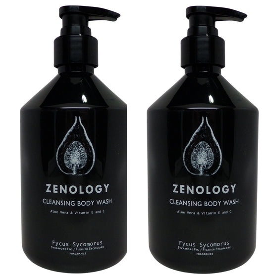 Zenology Fycus Sycomorus Cleansing Body Wash Lot of Two 16.9oz Bottles
