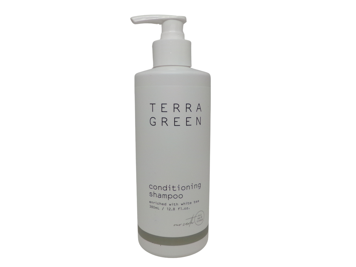 Terra Green 4 Piece Bottle Set Shampoo, Conditioner, Lotion, Body Wash (12.8oz)