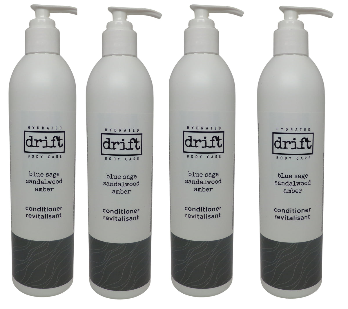 Drift Blue Sage Sandalwood & Amber Conditioner (12oz) lot of 4 Total of 48oz