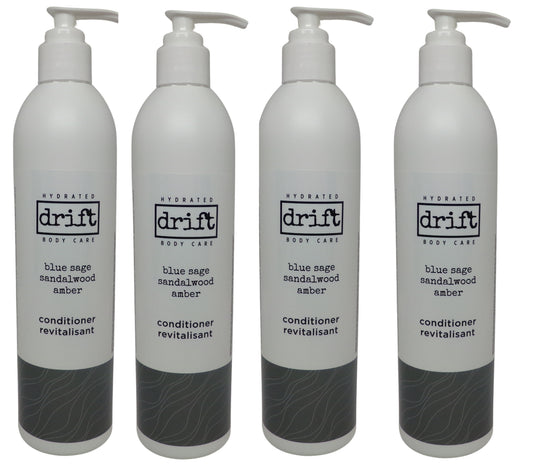Drift Blue Sage Sandalwood & Amber Conditioner (12oz) lot of 4 Total of 48oz