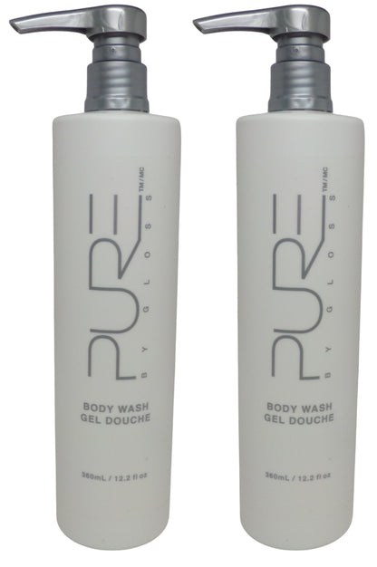 PURE by Gloss Body Wash Lot of two 12.2oz Bottles