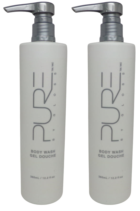 PURE by Gloss Body Wash Lot of two 12.2oz Bottles