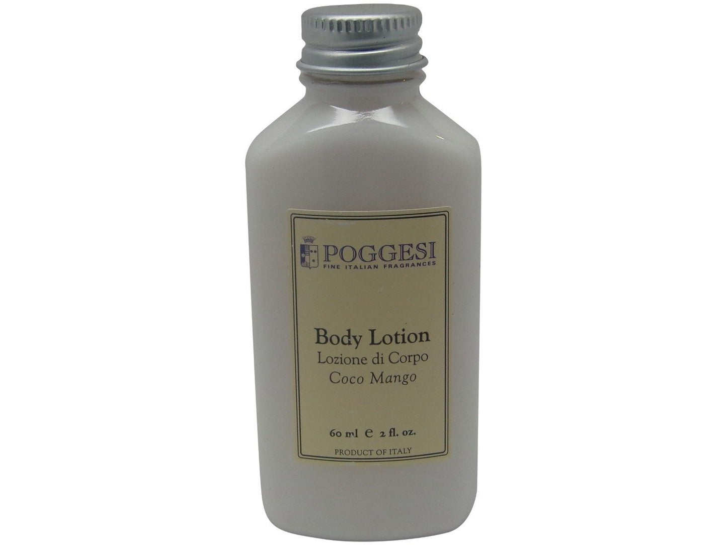 Poggesi Coco Mango Lotion Lot of 6 each 2oz Bottles. Total of 12oz