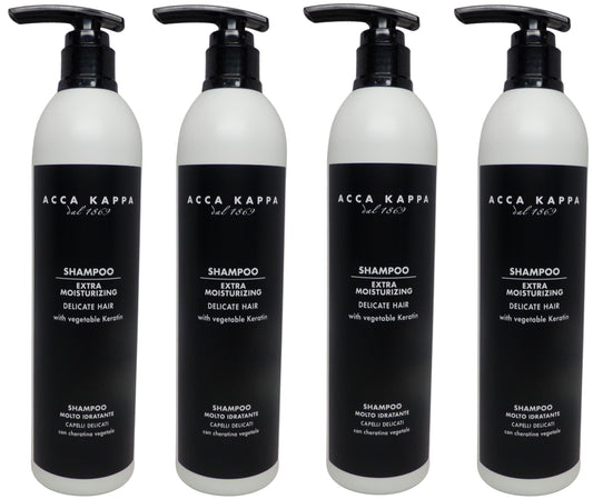 Acca Kappa White Moss Shampoo 4 Pack (10oz Each, Total 40oz)