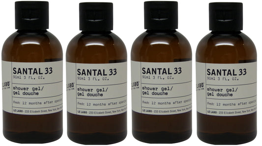 Le Labo Santal 33 Shower Gel  lot of 4 each 3oz bottles. Total of 12oz