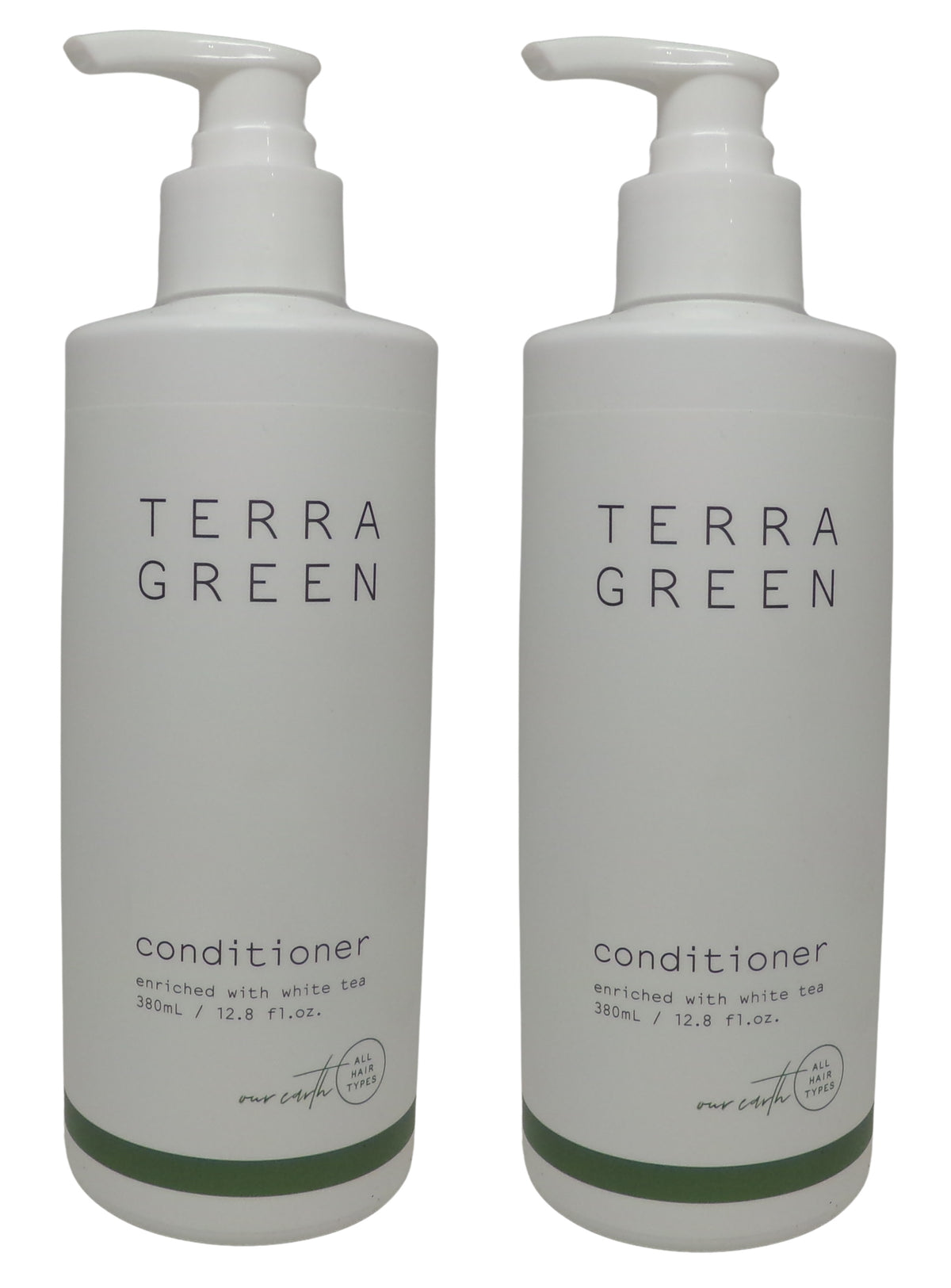 Terra Green Conditioner (12.8oz) lot of 2 Pump Bottles. Total of 25.6oz