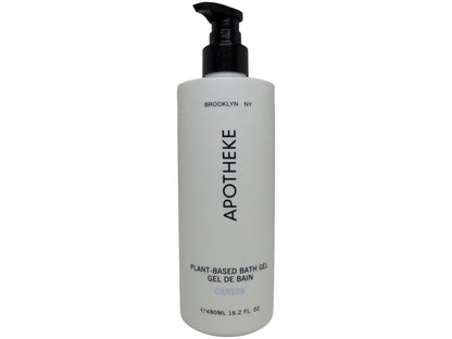 Apotheke Canvas Bath Gel Lot of Two 16.2oz Pump Bottles