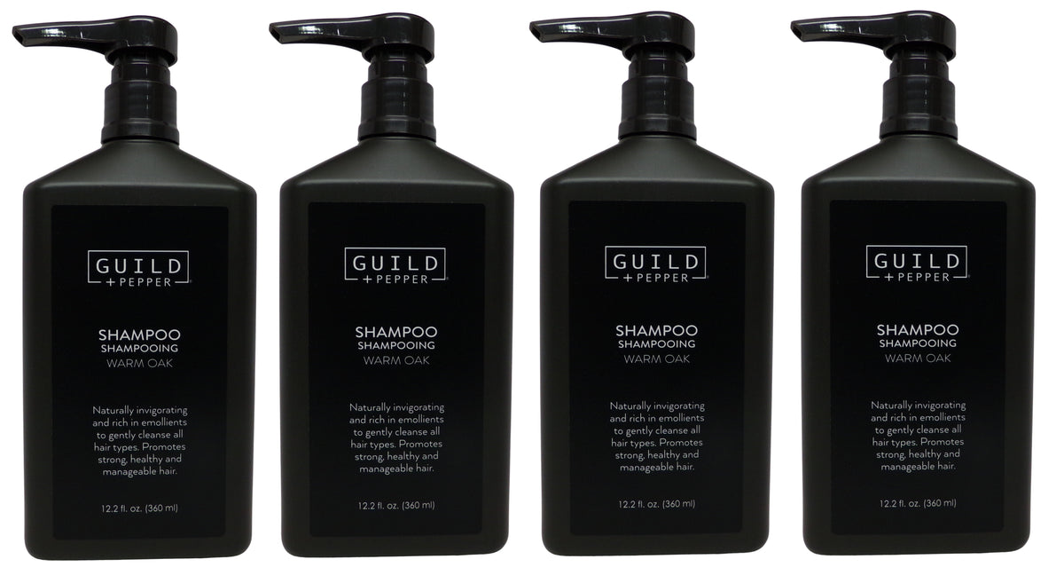 Gilchrist & Soames Guild and Pepper Warm Oak Shampoo Pump Bottle (12oz) lot of 4