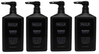 Gilchrist & Soames Guild and Pepper Warm Oak Shampoo Pump Bottle (12oz) lot of 4