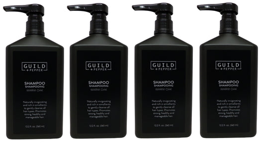 Gilchrist & Soames Guild and Pepper Warm Oak Shampoo Pump Bottle (12oz) lot of 4