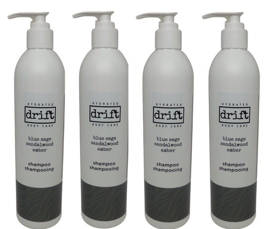 Drift Blue Sage Sandalwood & Amber Shampoo (12oz) lot of 4. Total of 48oz