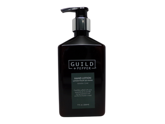 Gilchrist & Soames Guild and Pepper Warm Oak Hand Lotion Pump Bottle (9oz)