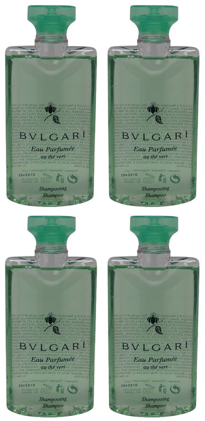 Bvlgari au the vert Green Tea Shampoo lot of 4 each 2.5oz Total of 10oz