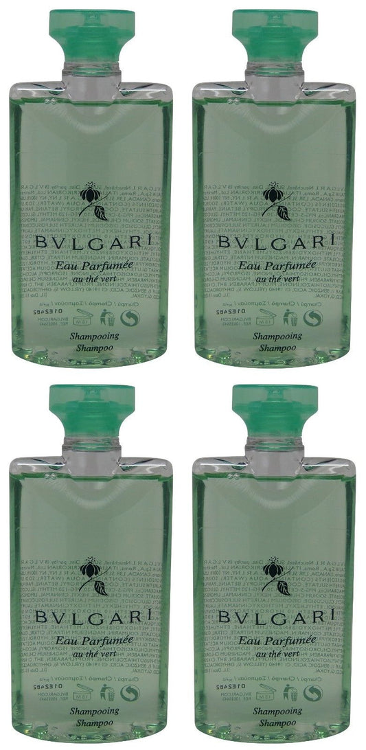 Bvlgari au the vert Green Tea Shampoo lot of 4 each 2.5oz Total of 10oz