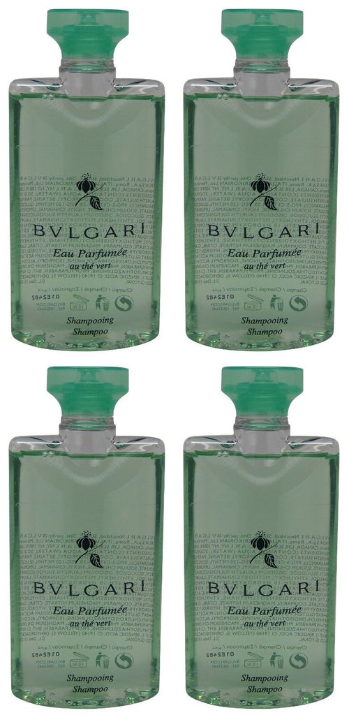 Bvlgari au the vert Green Tea Shampoo lot of 4 each 2.5oz Total of 10oz