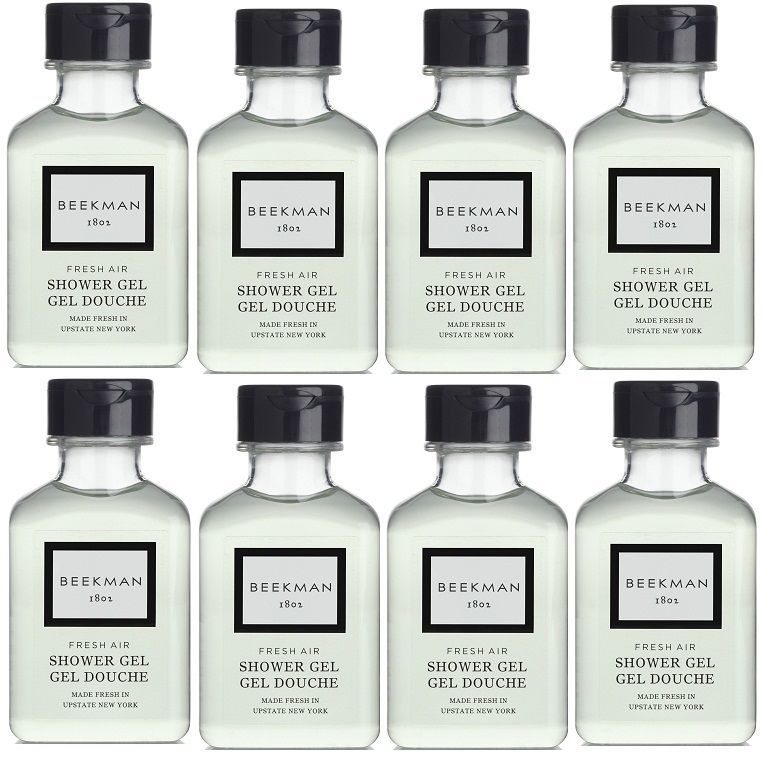 Beekman 1802 Fresh Air Shower Gel Lot of 8 Each 1oz Bottles. Total of 8oz