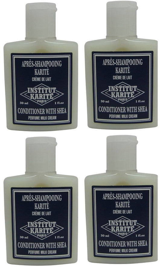 Institut Karite Shea Milk Cream Conditioner lot 4 Each 1oz bottles.Total of 4oz