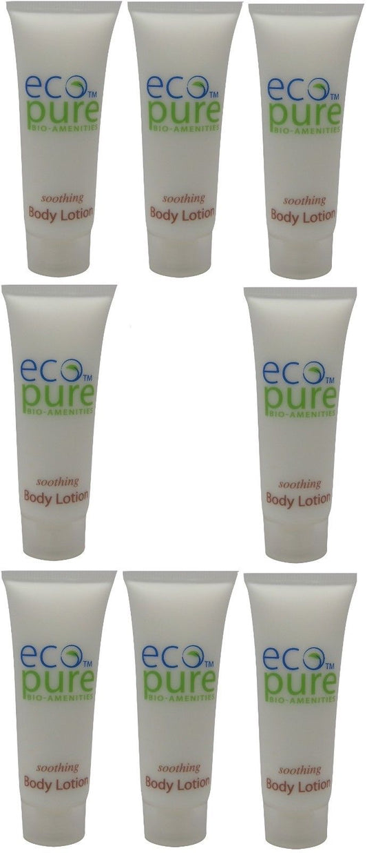 Eco Pure Soothing Body Lotion Lot of 8 each 1oz Bottles. Total of 8oz