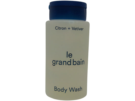 Le Grand Bain Citron & Veviter Body Wash lot of 14 bottles each 1oz. Total of 14oz