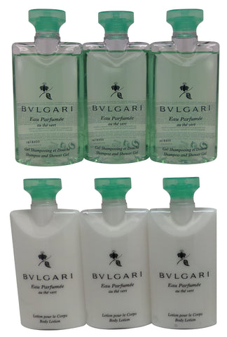 Bvlgari Green Tea (au the vert) Shower Gel and Body Lotion 3 of Each