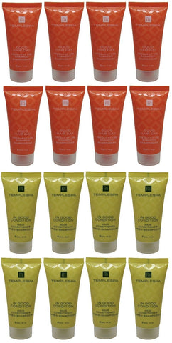 Temple Spa Conditioner and Shampoo 16 total (8 of each) 1oz tubes.