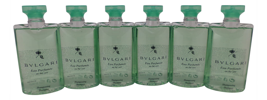 Bvlgari au the vert (green tea) shampoo 2.5oz Set of 6