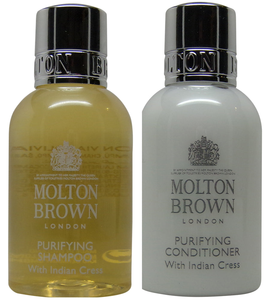 Molton Brown Indian Cress Purifying Shampoo & Conditioner lot of 12 (6ea 1.7oz bottles)