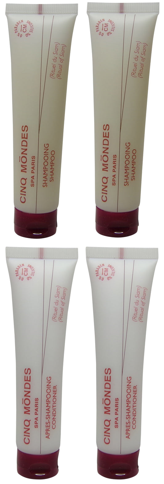 Cinq Mondes Shampoo and Conditioner Rituel du Siam lot of 2 each 1.35oz.