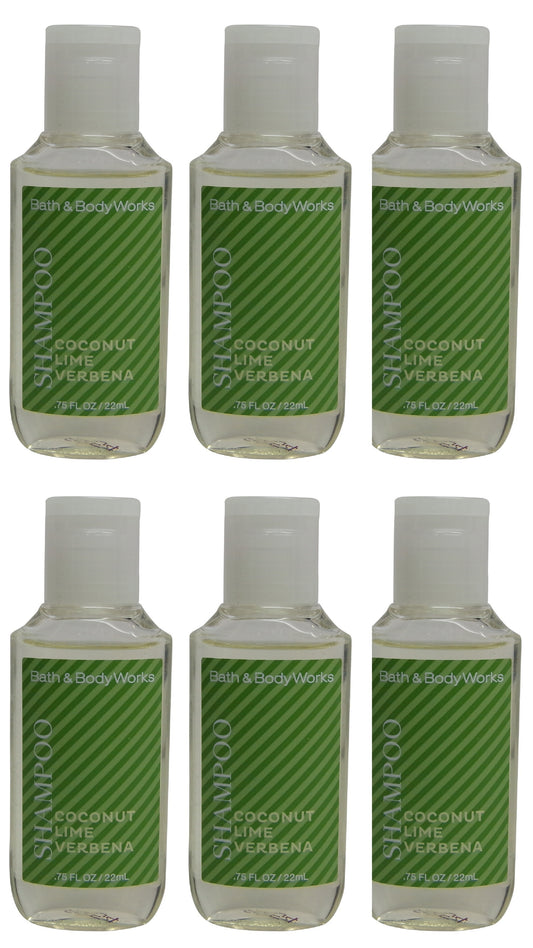 Bath & Body Works Coconut Lime Verbena Shampoo Lot of 6. Total of 4.5oz