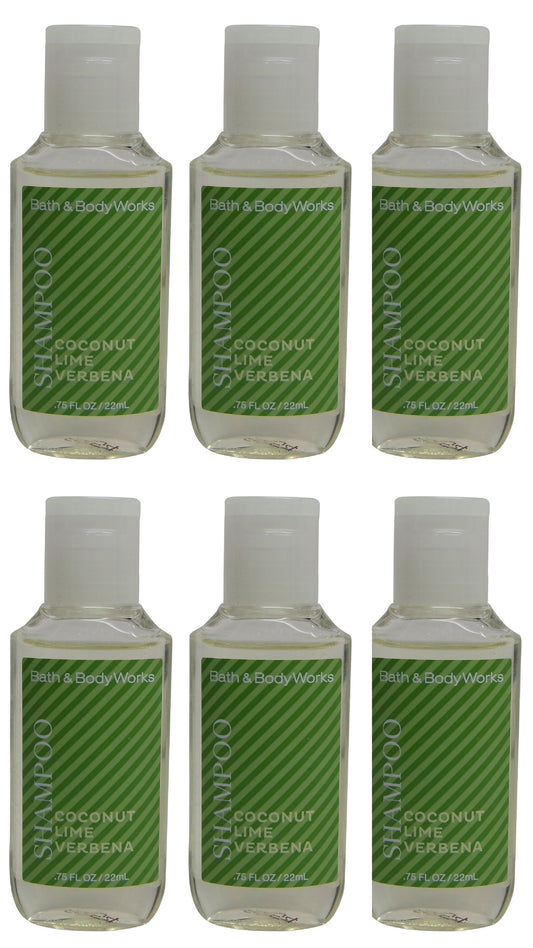 Bath & Body Works Coconut Lime Verbena Shampoo Lot of 6. Total of 4.5oz