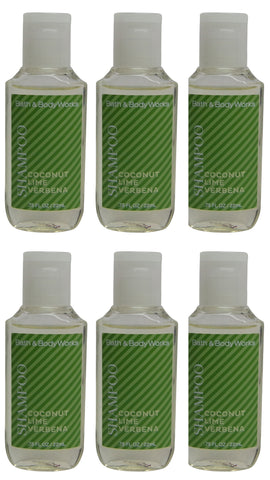 Bath & Body Works Coconut Lime Verbena Shampoo Lot of 6. Total of 4.5oz
