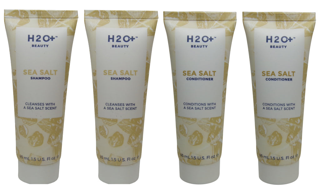 H2O Plus Sea Salt Shampoo & Conditioner lot of 4 (2 of each) 1.5oz bottles.