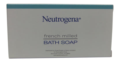 Neutrogena French Milled Bath Soap Lot of 10 each 1.25 oz Bars. Total of  12.5oz