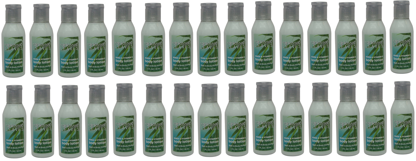 Bath and Body Works Rainkissed Leaves Lotion lot of 30 bottles Total of 30oz