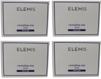 Elemis Revitalise Me Soap lot of 4 each 1.76oz Bars. Total of 7.04oz