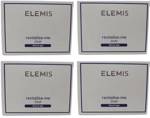 Elemis Revitalise Me Soap lot of 4 each 1.76oz Bars. Total of 7.04oz