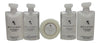 Bvlgari White Tea Au the Blanc Travel Set Shampoo, Conditioner, Lotion, Showe...