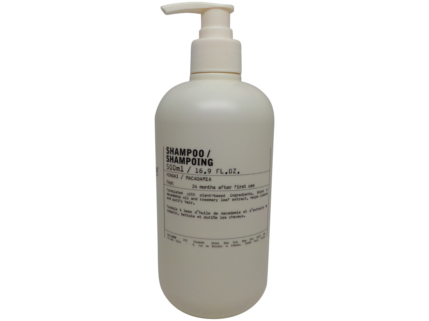 Le Labo Hinoki Shampoo and Conditioner 16.9oz Pump Bottles