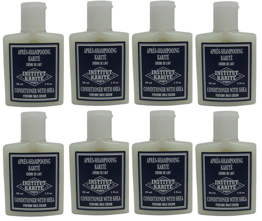 Institut Karite Shea Milk Cream Conditioner lot 8 Each 1oz bottles.Total of 8oz