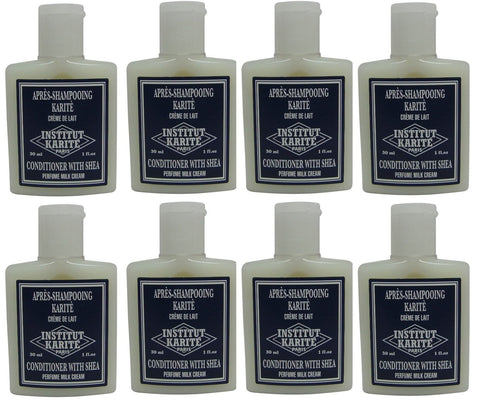 Institut Karite Shea Milk Cream Conditioner lot 8 Each 1oz bottles.Total of 8oz