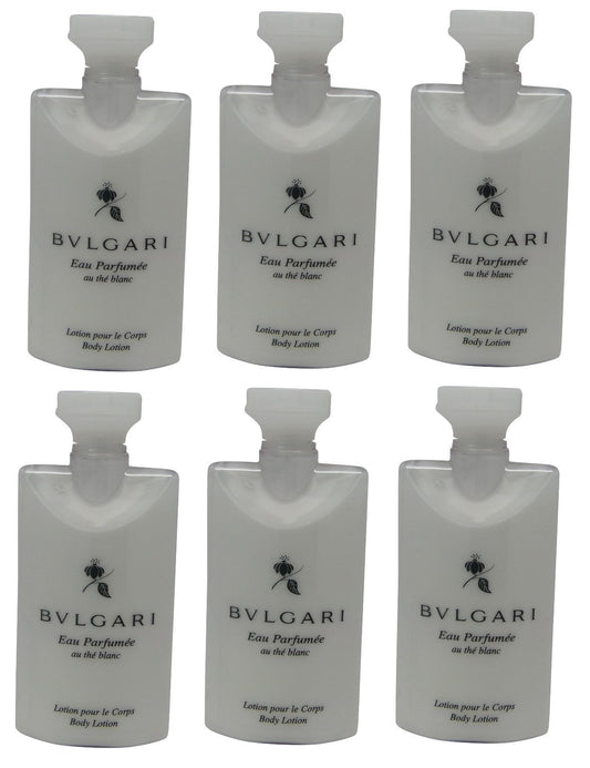 Bvlgari au the blanc Lotion lot of 6 each 2.5oz Total of 15oz