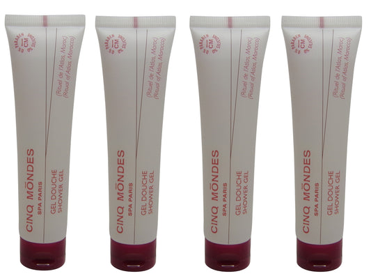 Cinq Mondes Shower Gel Rituel de l'Atlas lot of 4 each 1.35oz. Total of 5.4oz