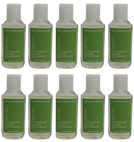 Bath & Body Works Coconut Lime Verbena Shampoo Lot of 10. Total of 7.5oz