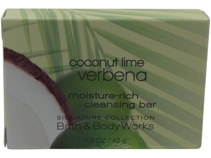 Bath & Body Works Coconut Lime Verbena Bath Soap lot of 6 bars. Total of 9oz